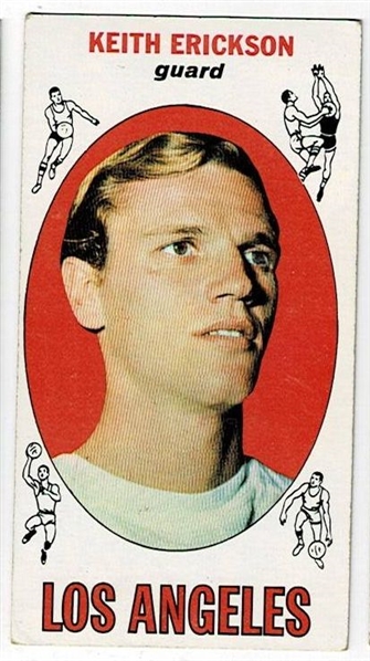 1969 Topps Basketball #29 Keith Erickson - Los Angeles Lakers RC